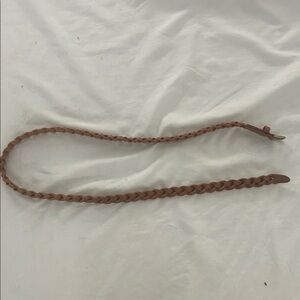 Braided Leather Belt Strap